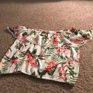Ambiance Floral Shoulder off shirt
